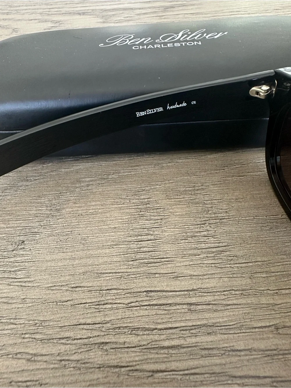 Ben Silver Charleston Bold Semi-Square Sunglasses Black
